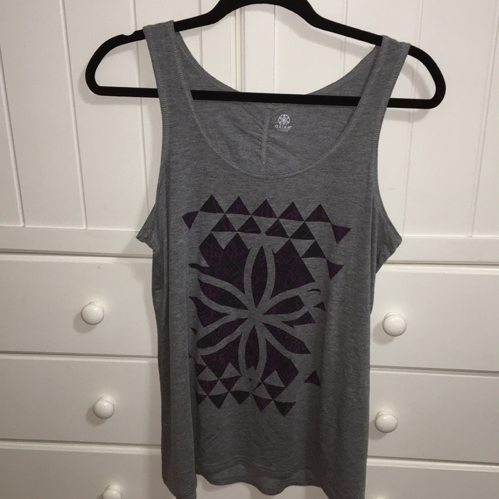 Gaiam Yoga/Workout Top in Grey
